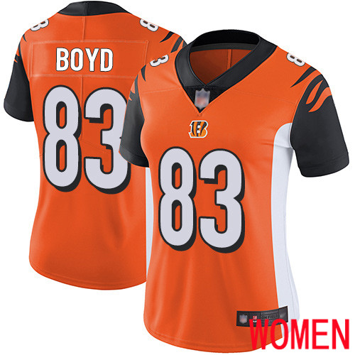 Cincinnati Bengals Limited Orange Women Tyler Boyd Alternate Jersey NFL Footballl #83 Vapor Untouchable->cincinnati bengals->NFL Jersey